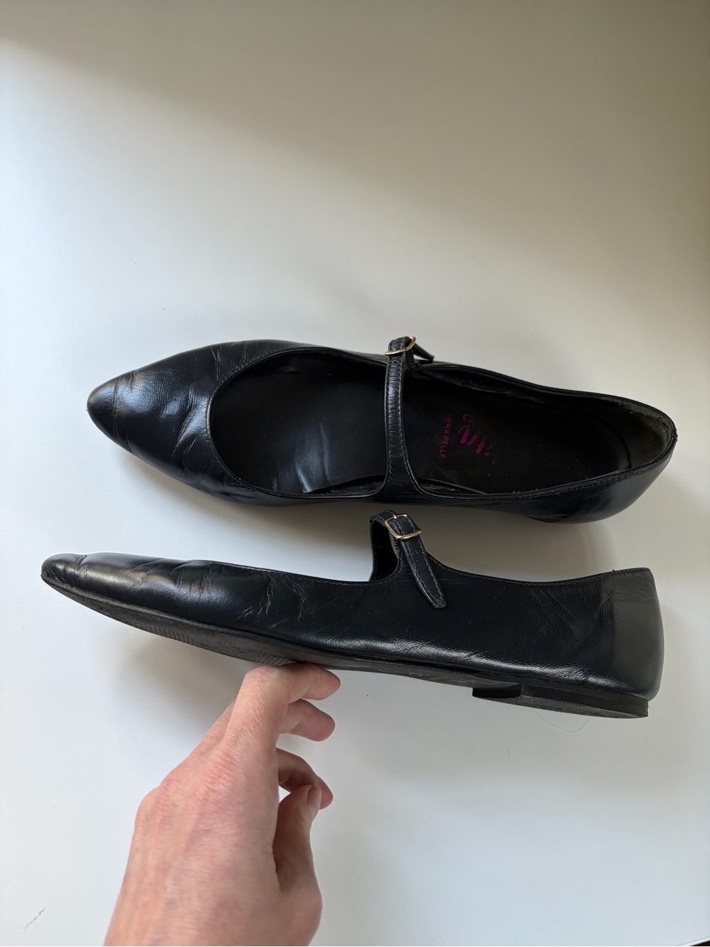 Lolita Milano Italian Leather Mary Jane Flats Size 39 - Picture 3 of 8